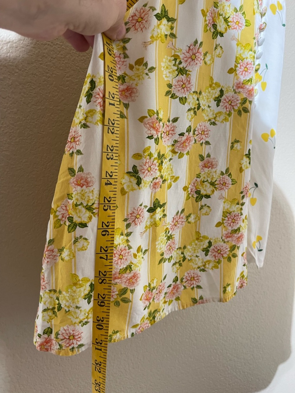 For Love & Lemons White and Yellow Floral Puff-Sleeve Mini Dress - Picture 7 of 7
